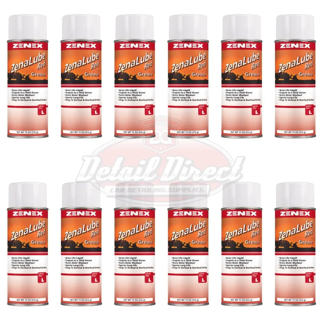 Zenex ZenaLube Red Grease (Case of 12) Zenex