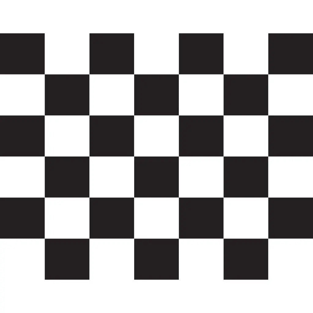 Checkered (Black & White) Car Flag - Detail Direct