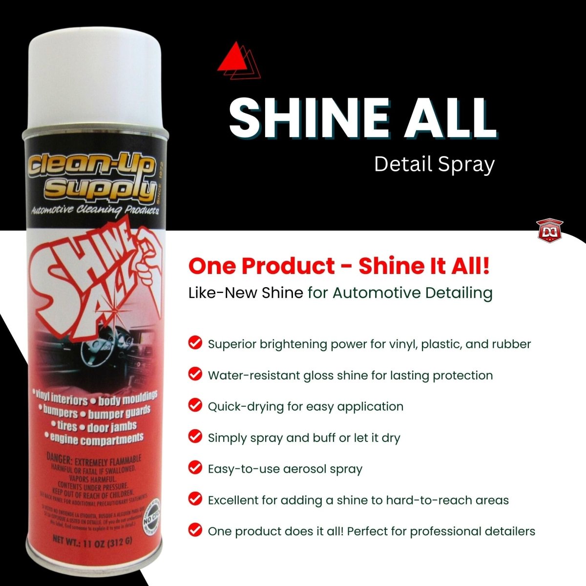 Clean-Up Supply Shine All Detail Spray - Detail Direct