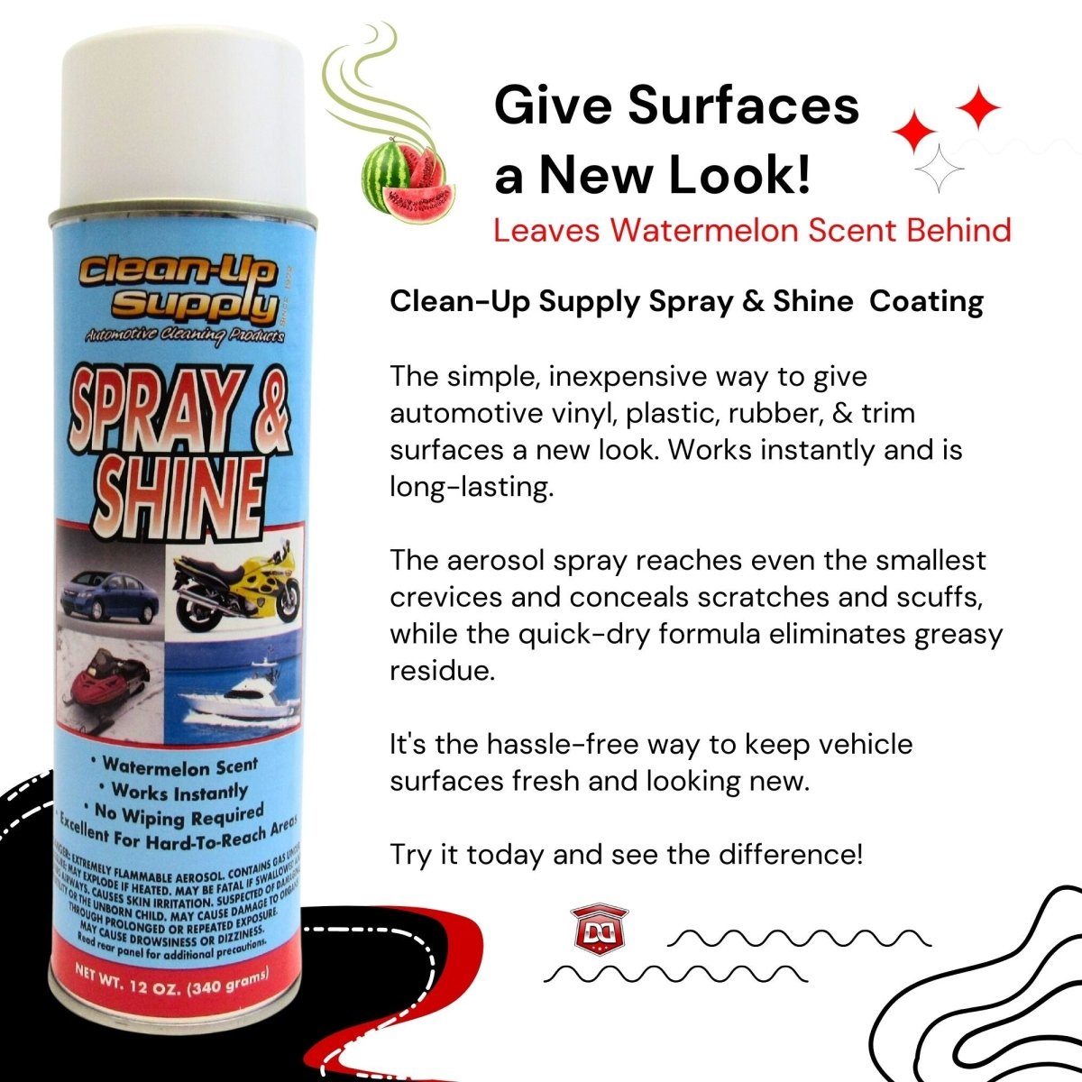 Clean-Up Supply Spray & Shine Detail Spray - Detail Direct