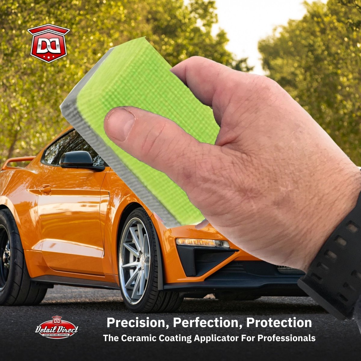 DETAIL DIRECT Ceramic Coating Microfiber Applicator for Cars - Detail Direct