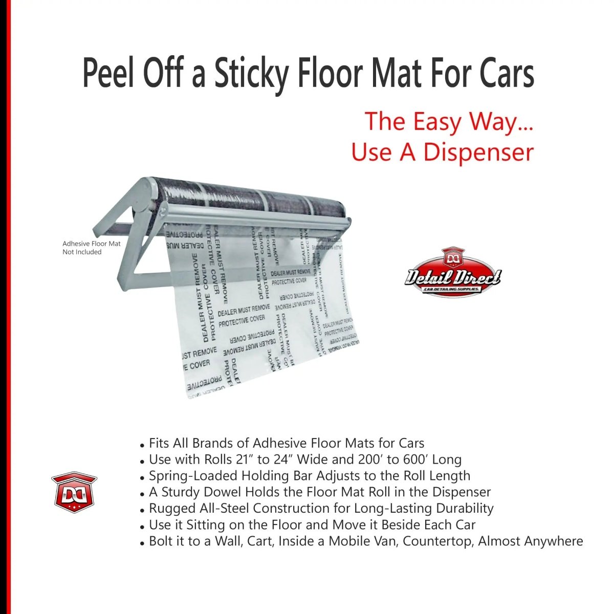 Dispenser Rack for DMR Adhesive Floor Mats - Detail Direct