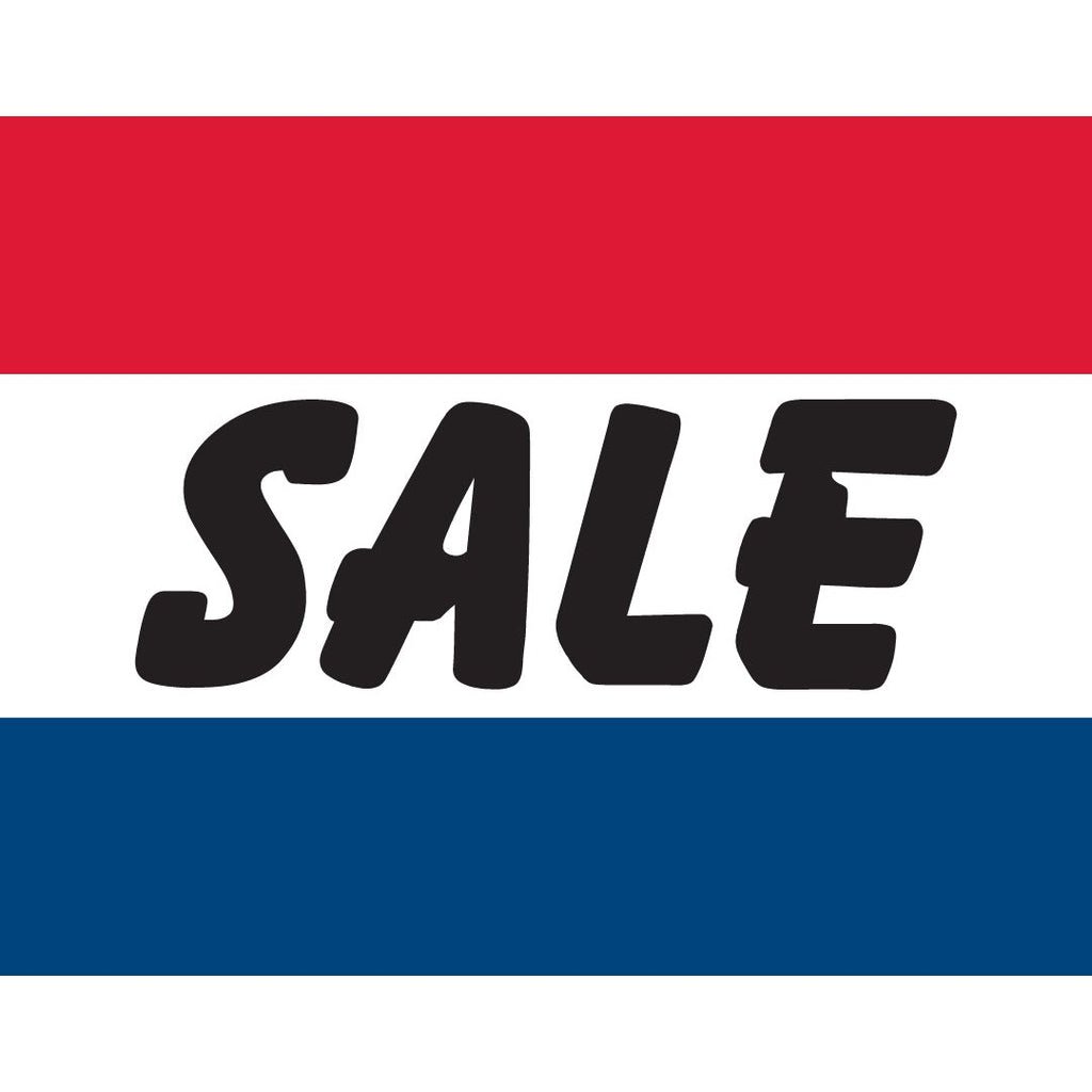 Sale (Red, White, & Blue) Car Flag - Detail Direct