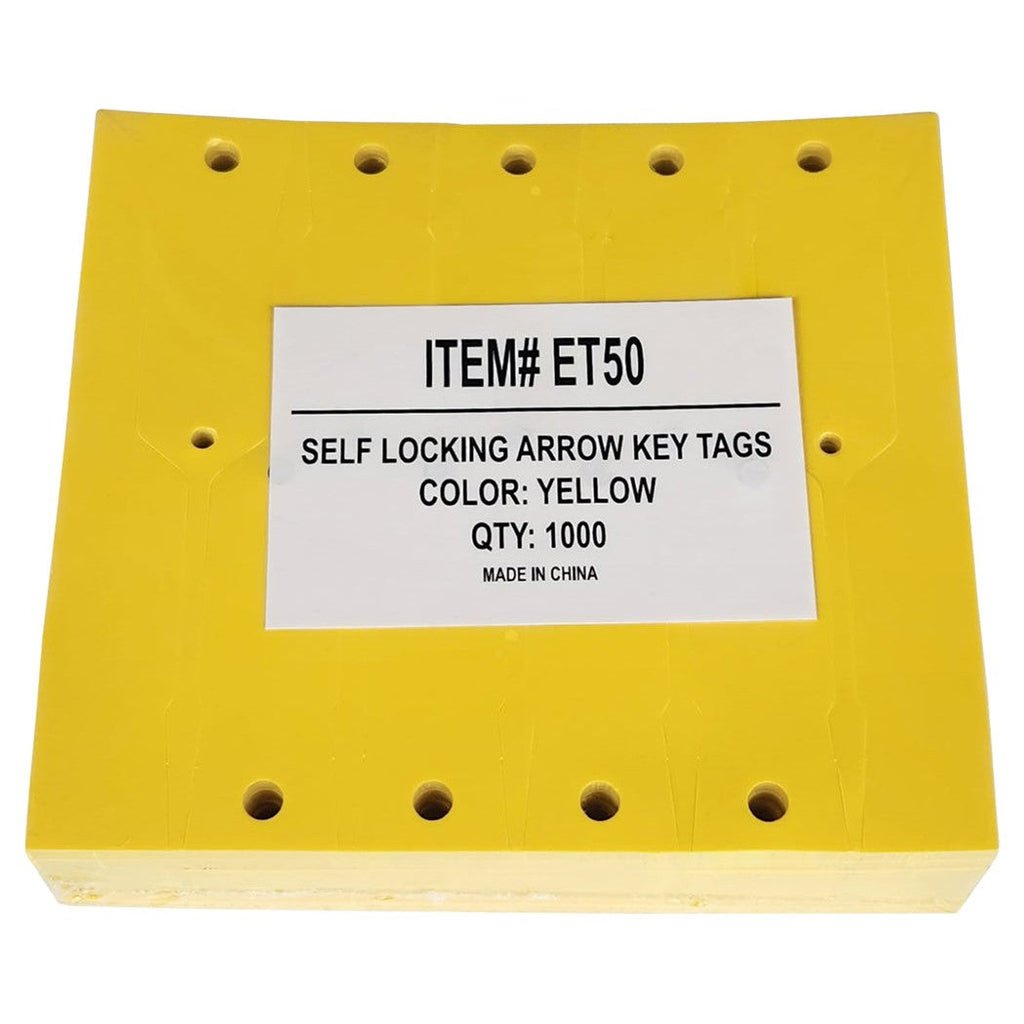 Self Locking Arrow Car Key Tags (Package of 1000) - Detail Direct