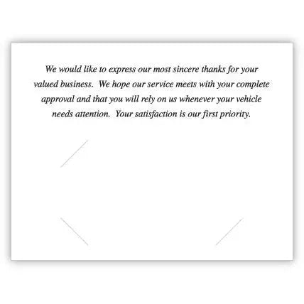 Thank You (Service) Greeting Cards - Detail Direct