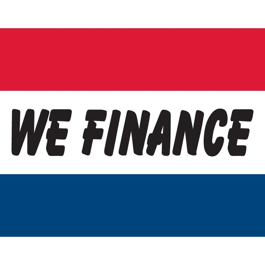 We Finance Car Flag - Detail Direct