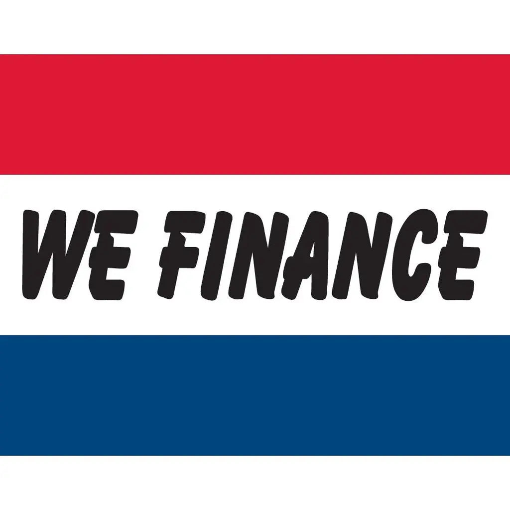 We Finance Car Flag - Detail Direct