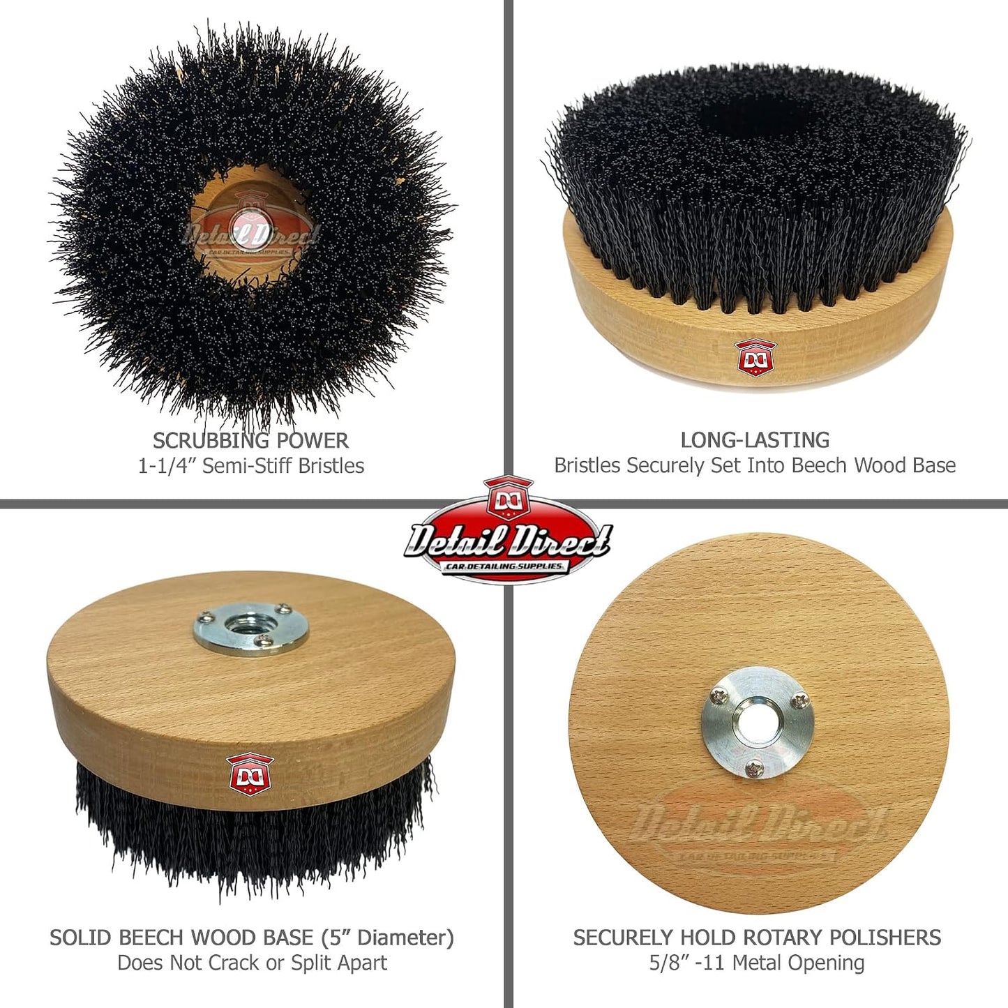 DETAIL DIRECT Carpet Shampoo Scrub Brush for High Speed Polishers