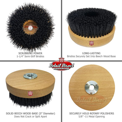 DETAIL DIRECT Carpet Shampoo Scrub Brush for High Speed Polishers