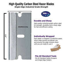 Load image into Gallery viewer, AccuTec PRO Steel Back Single Edge Razor Blade 100 Pack - Detail Direct