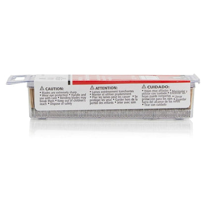 AccuTec PRO Steel Back Single Edge Razor Blade 100 Pack - Detail Direct