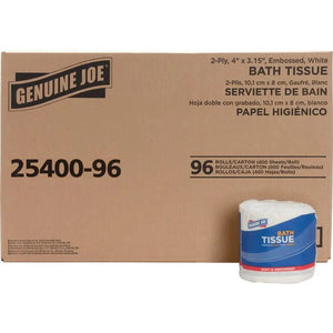 Bathroom Tissue, Standard, 500 Sheet Roll (96 Pack) - Detail Direct