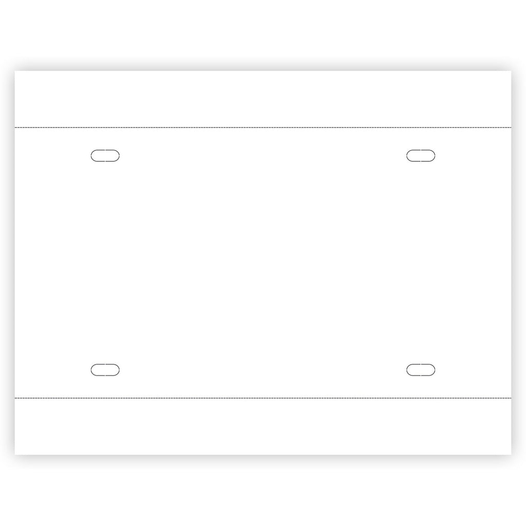 Blank Printable Tear Resistant Temporary Tags for Car Dealerships - 5 Mil - 2 Tear - Off Portions (Package of 100) - Detail Direct