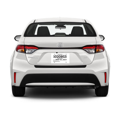Blank Printable Tear Resistant Temporary Tags for Car Dealerships - 8 Mil - 1 Tear - Off Portion (Package of 100) - Detail Direct
