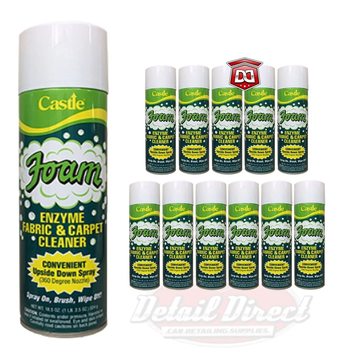 Castle Foam Enzyme Carpet & Upholstery Cleaner - Detail Direct