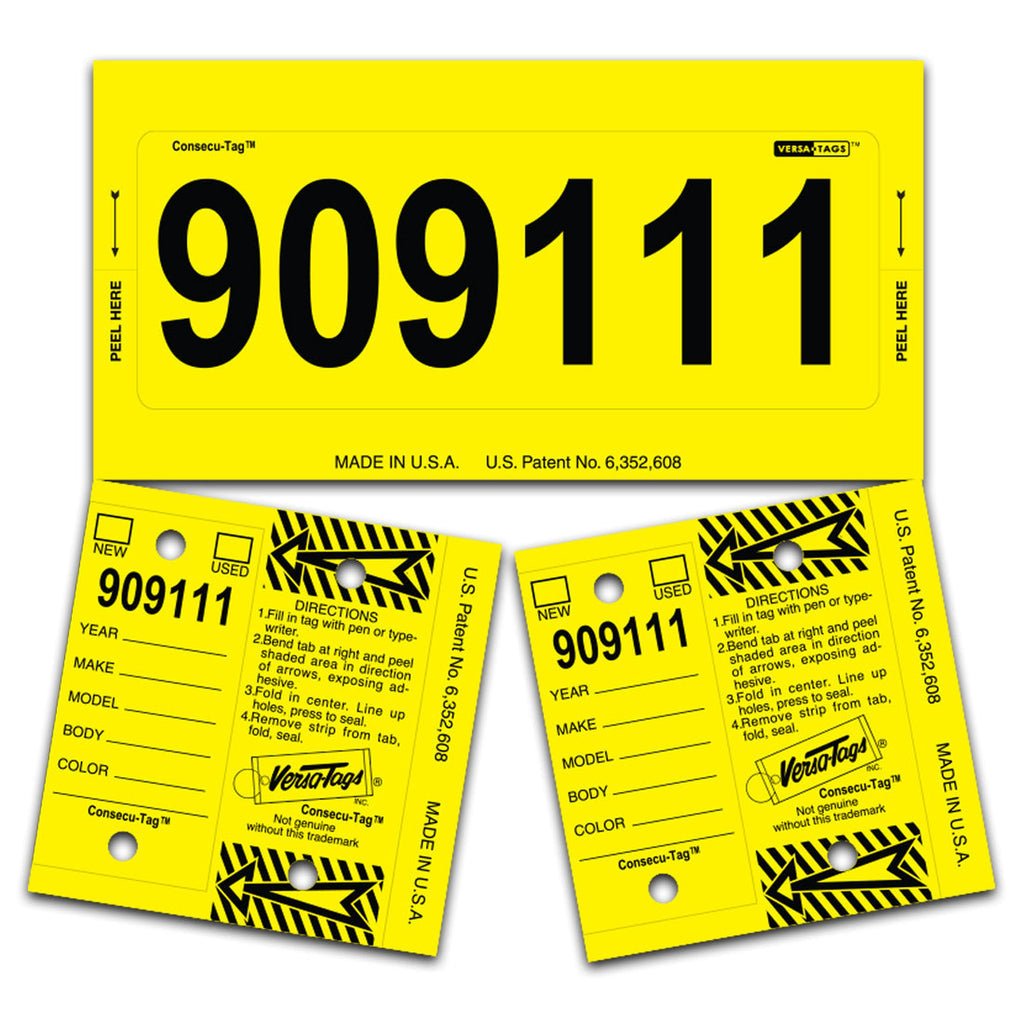 Consecu - Tags Key Tags by Versa Tags (Package of 125) - Detail Direct