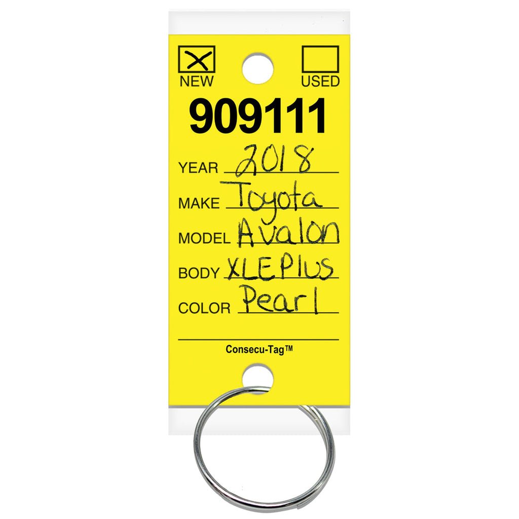 Consecu - Tags Key Tags by Versa Tags (Package of 125) - Detail Direct