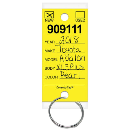 Consecu - Tags Key Tags by Versa Tags (Package of 125) - Detail Direct