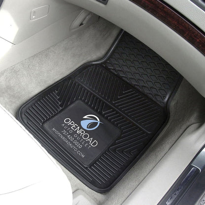 Custom Printed Heavy Duty All - Weather Vinyl Molded Car Mats (2 - Piece Set) - Detail Direct