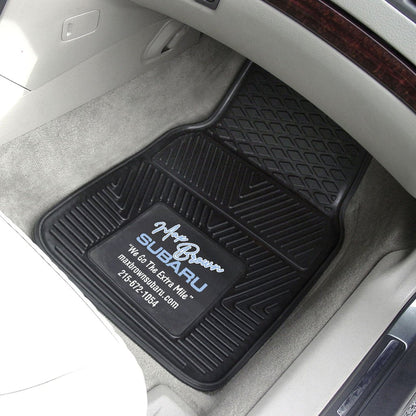 Custom Printed Heavy Duty All - Weather Vinyl Molded Car Mats (2 - Piece Set) - Detail Direct