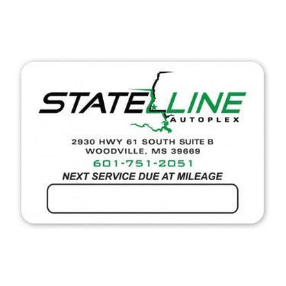 Custom Write - On Oil Change Stickers - Light Adhesive (Roll of 500) - Detail Direct