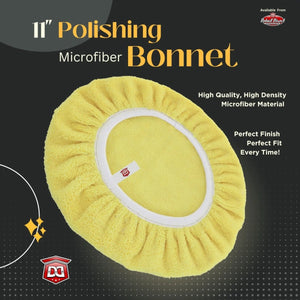 DETAIL DIRECT 11 Inch Microfiber Polishing Bonnet (Choose Color) - Detail Direct