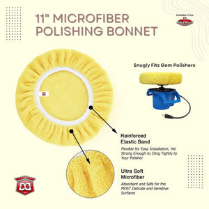 DETAIL DIRECT 11 Inch Microfiber Polishing Bonnet (Choose Color) - Detail Direct