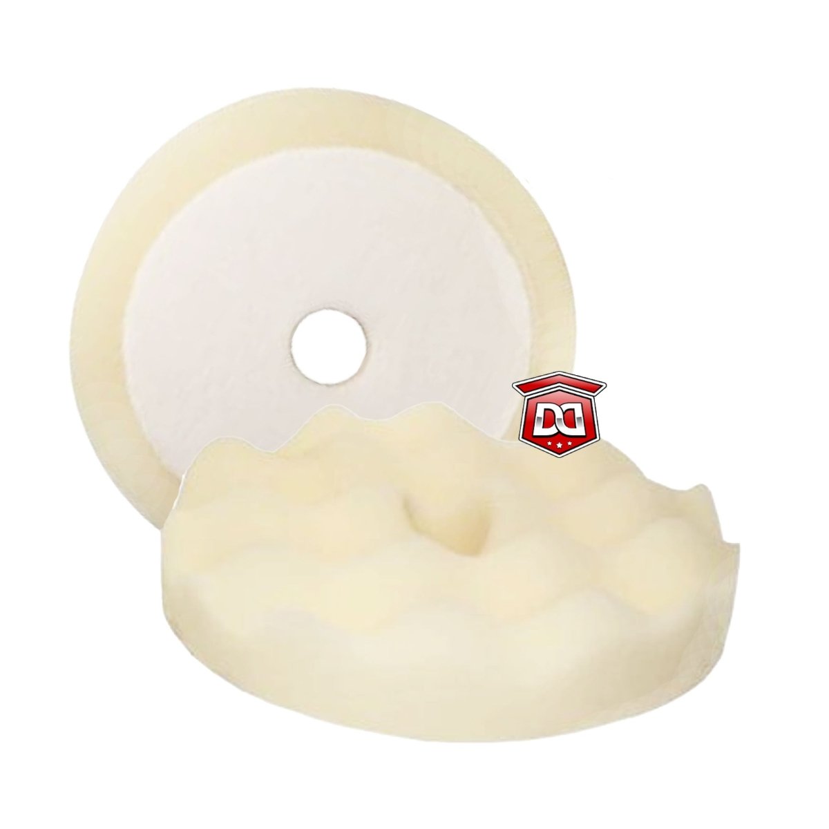 DETAIL DIRECT 6 Inch Foam Buffing Pads - Waffle Design (2 Pack) - Detail Direct