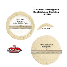 Load image into Gallery viewer, DETAIL DIRECT 7.5 Inch Wool Cutting Pad - Detail Direct