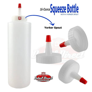 DETAIL DIRECT Applicator Bottle with Yorker Cap, 16 ounce - Detail Direct