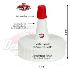 DETAIL DIRECT Applicator Bottle with Yorker Cap, 16 ounce - Detail Direct