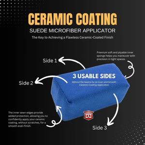 DETAIL DIRECT Blue Suede Microfiber Ceramic Coating Applicator - Detail Direct