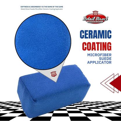 DETAIL DIRECT Blue Suede Microfiber Ceramic Coating Applicator - Detail Direct