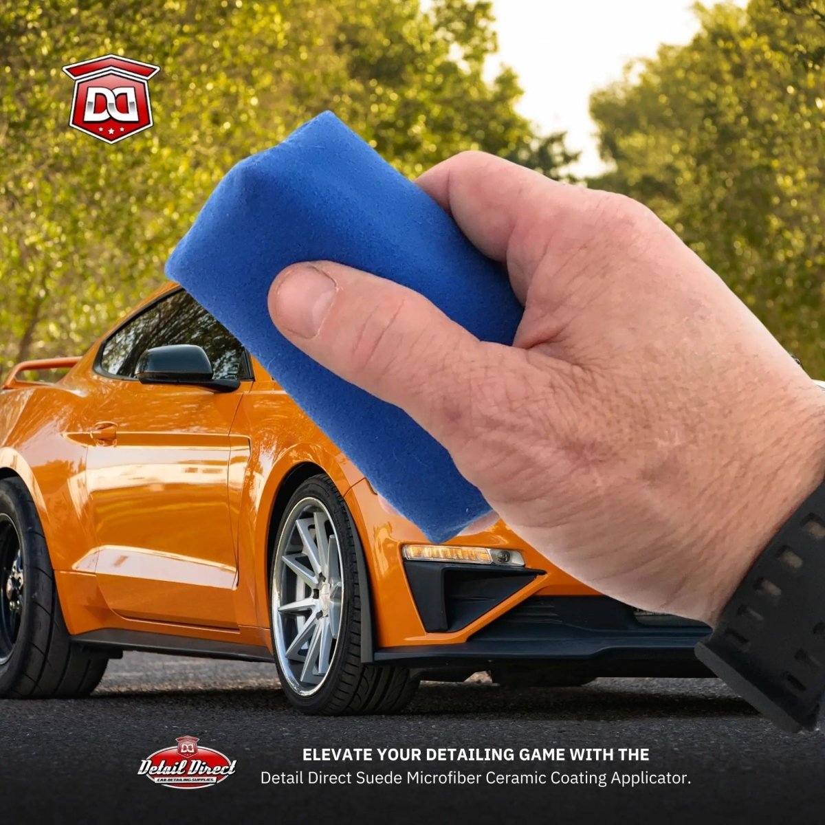 DETAIL DIRECT Blue Suede Microfiber Ceramic Coating Applicator - Detail Direct