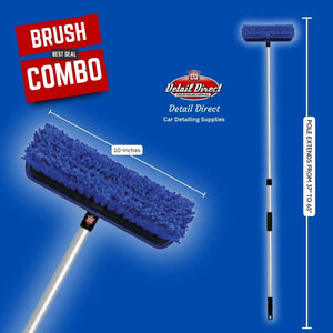 DETAIL DIRECT Car Wash Brush with Telescopic Pole - Detail Direct