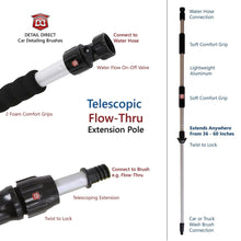 Load image into Gallery viewer, DETAIL DIRECT Car Wash Extension Pole Flow-Thru Handle 36-60 Inches - Detail Direct
