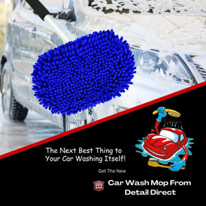 DETAIL DIRECT Car Wash Mop with Extendable Pole - Detail Direct