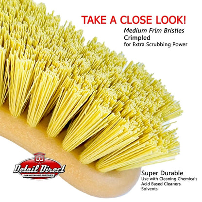 DETAIL DIRECT Carpet Cleaning Brush with Stiff Bristles - Detail Direct