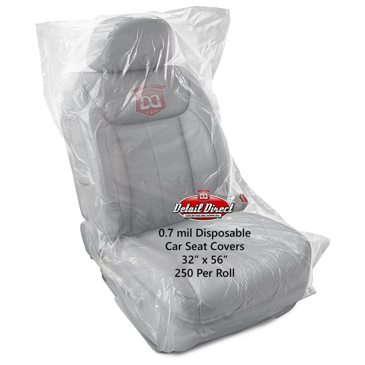 DETAIL DIRECT Disposable Car Seat Covers .7 mil (250 Pack) - Detail Direct