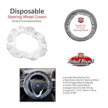 DETAIL DIRECT Disposable Steering Wheel Covers (500) - Detail Direct