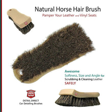 Load image into Gallery viewer, DETAIL DIRECT Leather Cleaning Brush with Horse Hair Bristles - Detail Direct