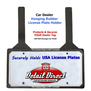 DETAIL DIRECT License Plate Rubber Holder - Detail Direct