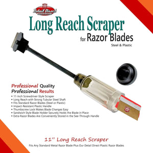 DETAIL DIRECT Long Reach Razor Blade Scraper - Detail Direct