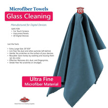 Load image into Gallery viewer, DETAIL DIRECT Microfiber Glass Cleaning Towels 20 in x 20 in (12 Pack) - Detail Direct