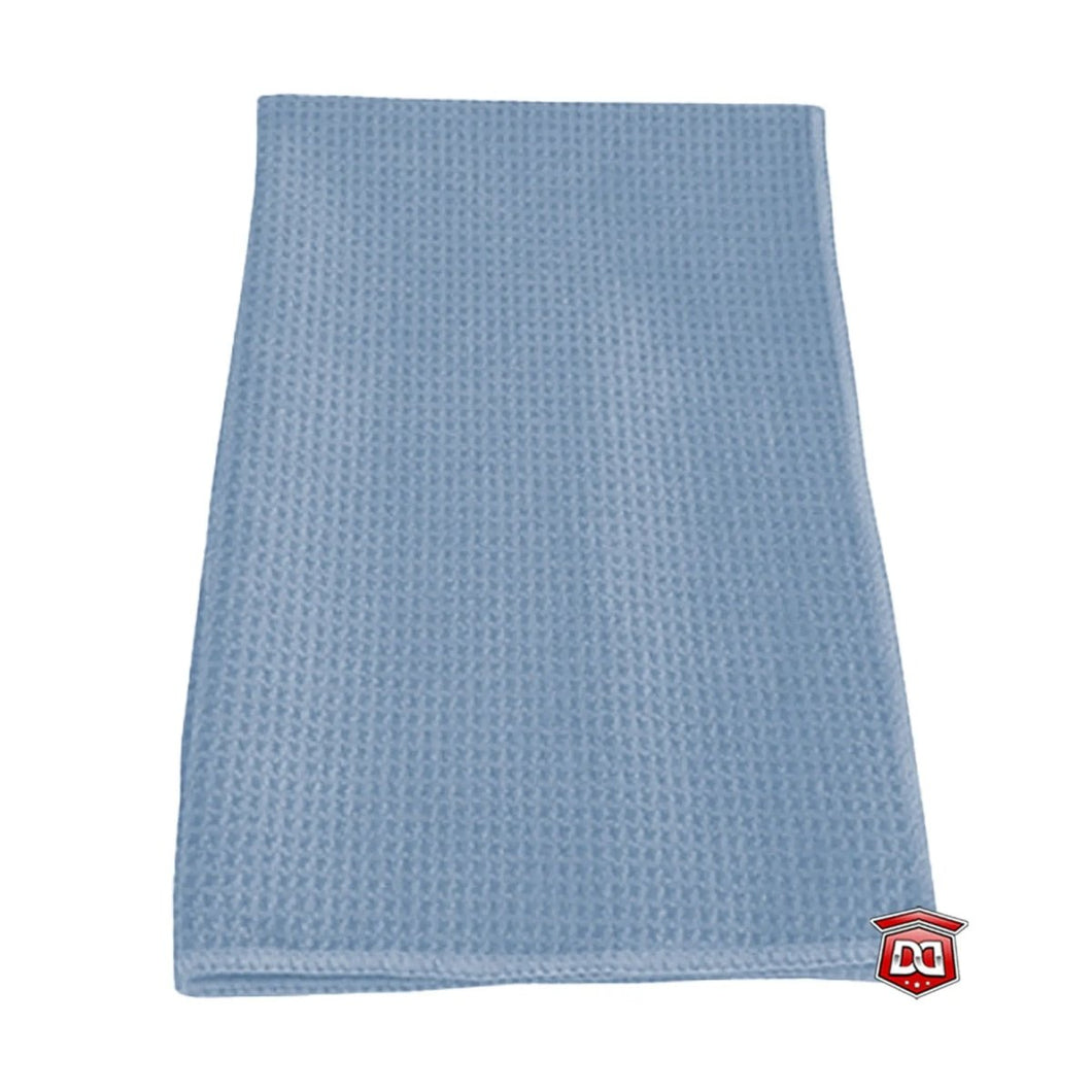 DETAIL DIRECT Microfiber Towel Waffle Weave 15 x 25 Blue - Detail Direct
