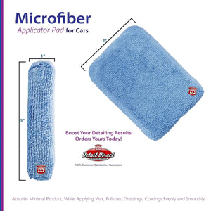 DETAIL DIRECT Microfiber Wax Applicator Pad 3 x 5 x 1 - Detail Direct