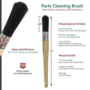 DETAIL DIRECT Parts Cleaning Brush 11-Inch - Detail Direct