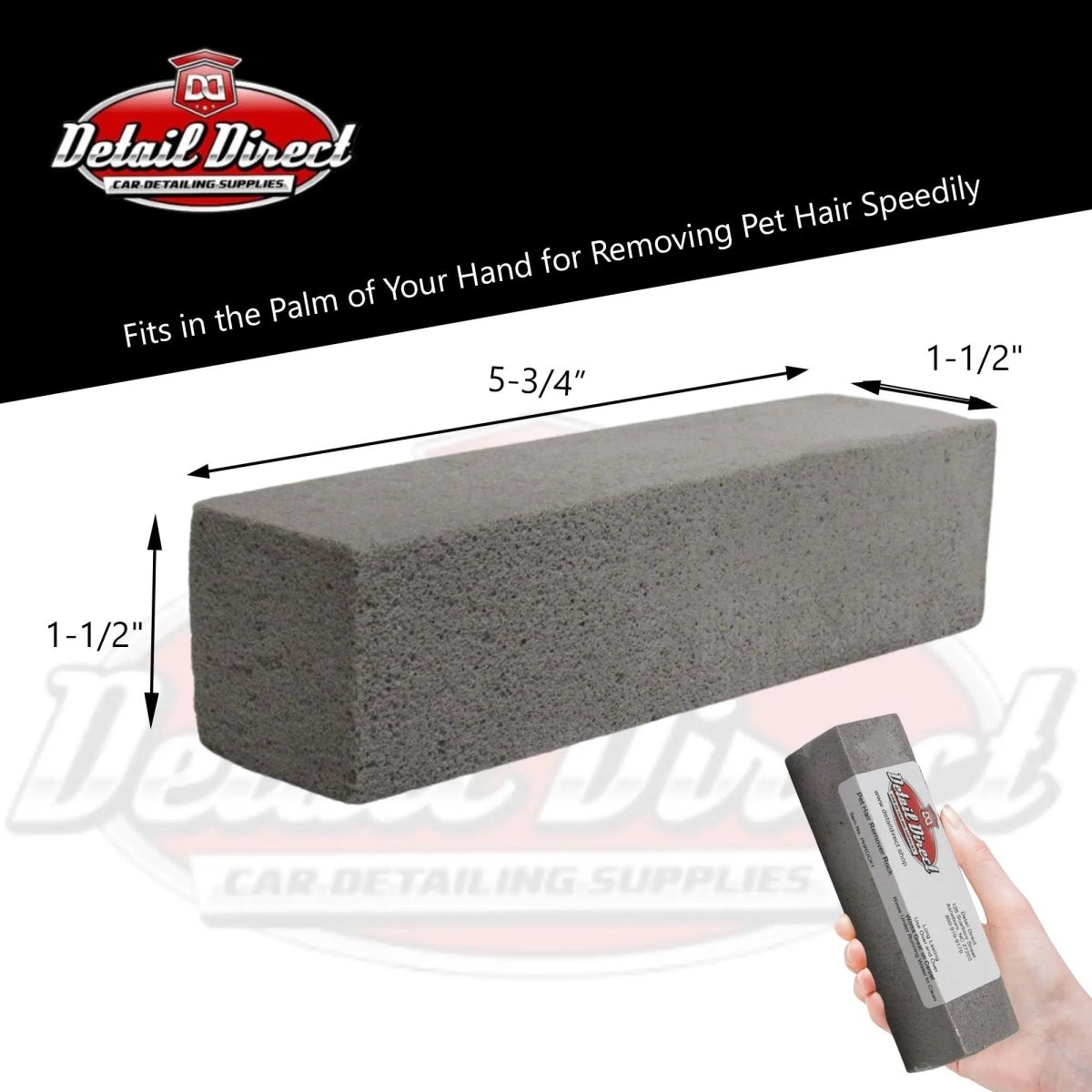 DETAIL DIRECT Pet Hair Remover Rock - Detail Direct