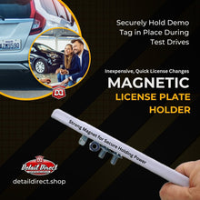 Load image into Gallery viewer, DETAIL DIRECT Rubber Coated Magnetic License Plate Holder - Detail Direct