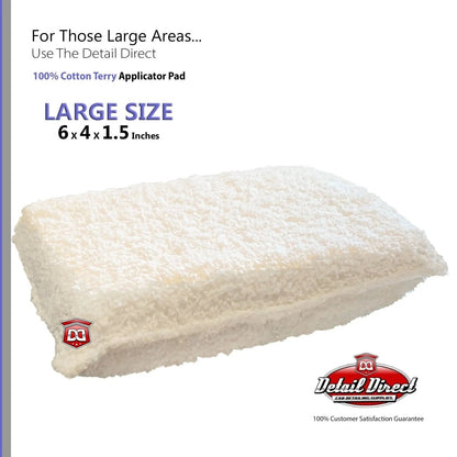 Detail Direct Terry Cloth Wax Applicator Pad 4 x 6 - Detail Direct